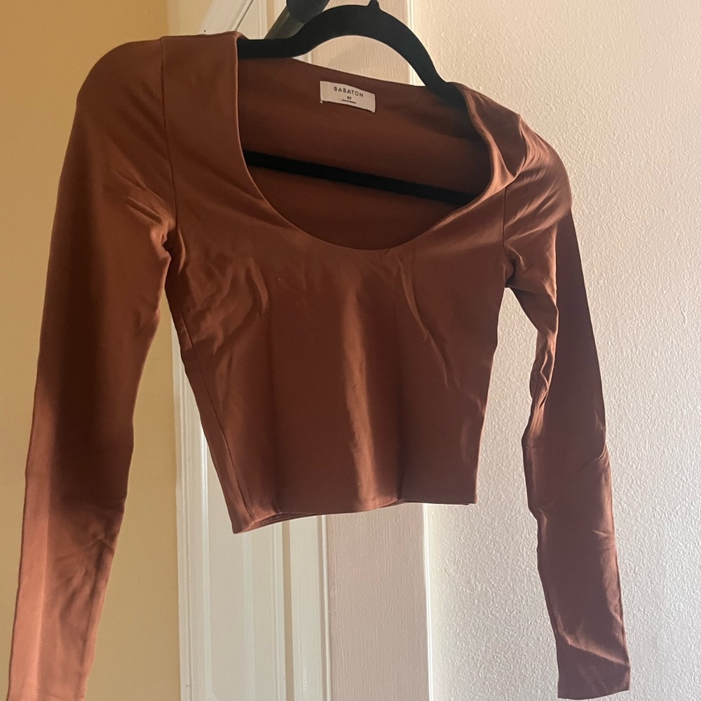 NWOT BABATON CROP LONG SLEEVE